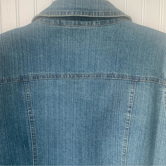 Bill Blass Classic Blue Jean Jacket (PXL) - Picture 7 of 9